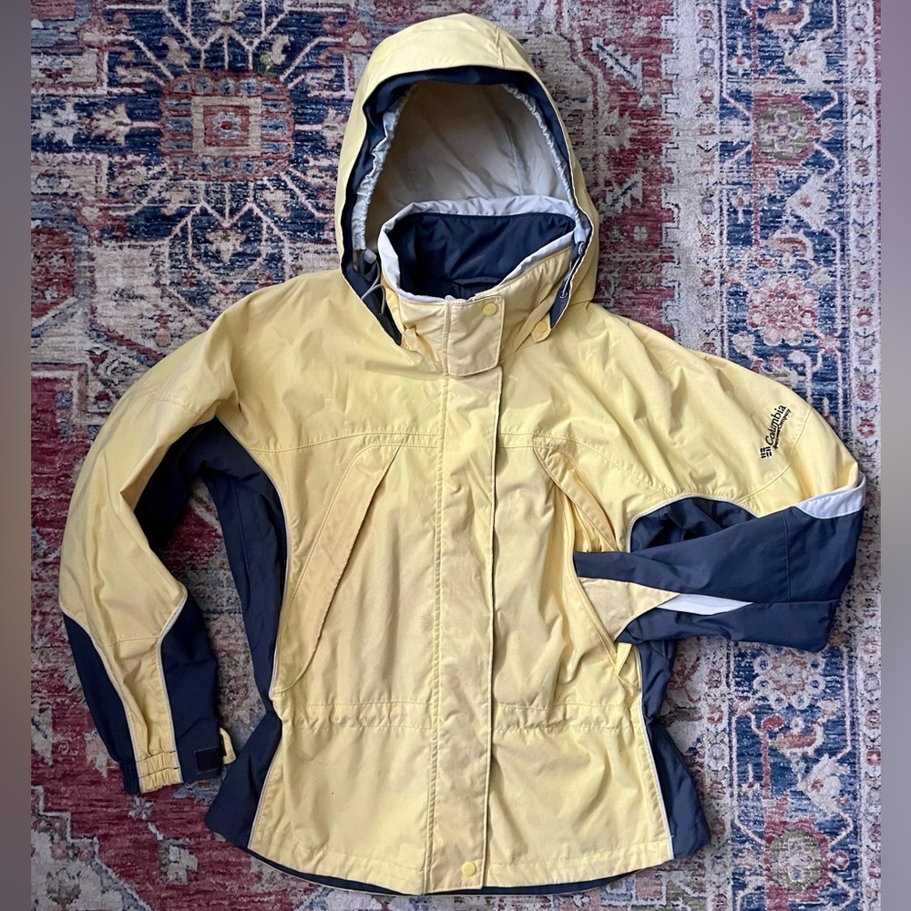 Columbia 3 in 1 Core Jacket Yellow and Grey Large Women